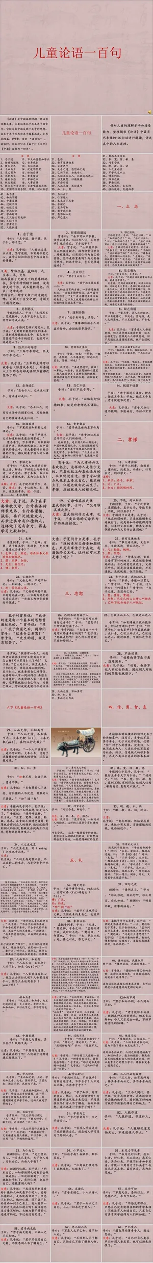 论语国学文学教育PPT模板ppt模版预览图