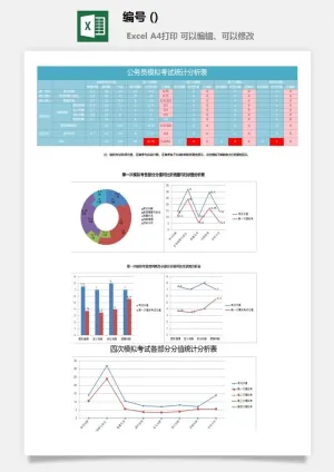 LMTK可视化图表模板Excel素材公司企业办公表格数据分析智能图表预览图