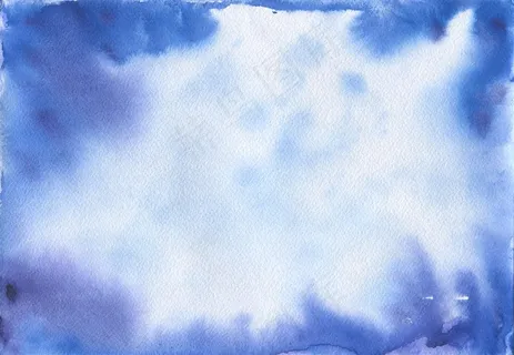 墨迹水彩蓝色背景图片 墨迹水彩蓝色背景图片