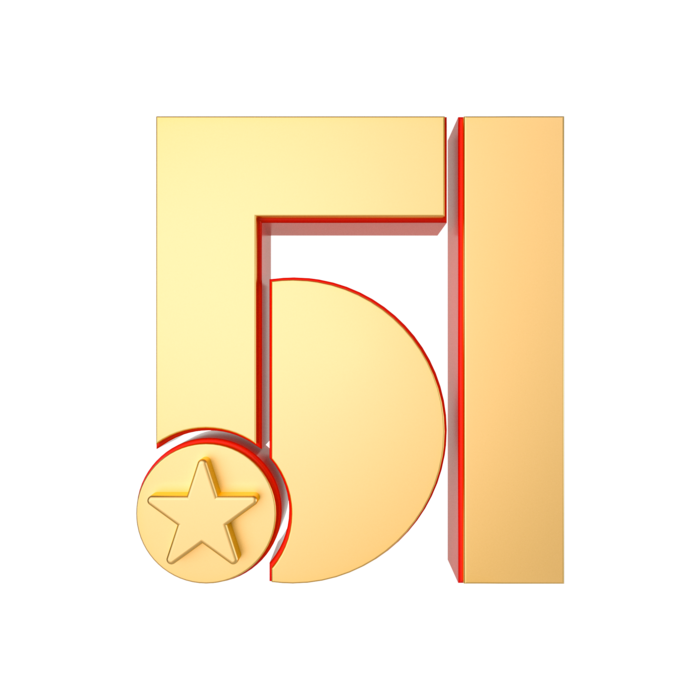 五一劳动节创意金属艺术字体