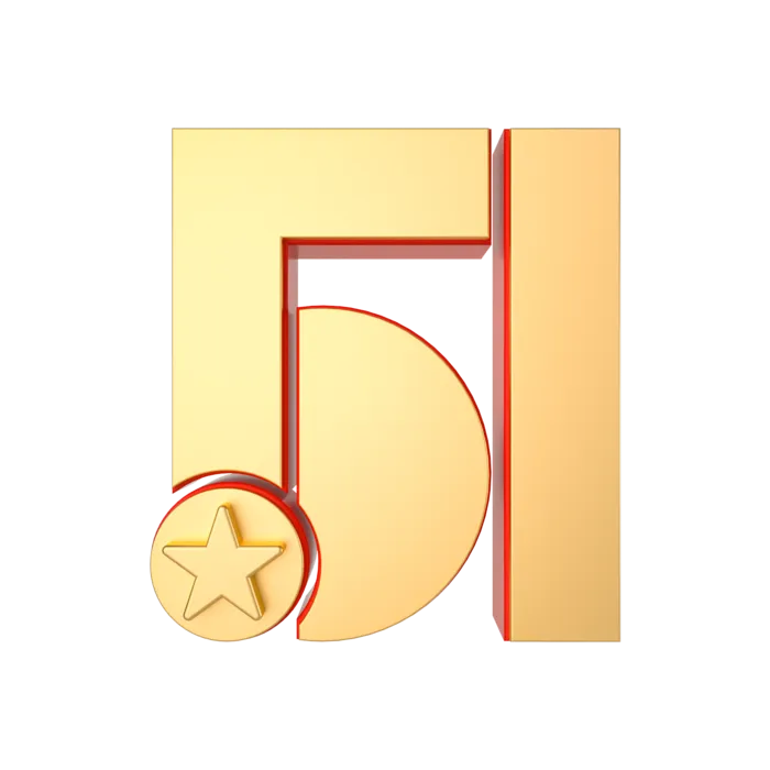 五一劳动节创意金属艺术字体