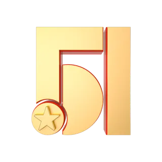 五一劳动节创意金属艺术字体