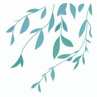 很多叶子卡通手绘png免抠