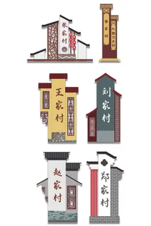 村庄农村景区门楼导视美丽乡村导视牌