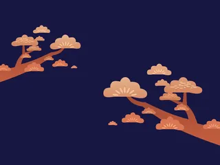 中国风古典传统图案边框纹理祥云灯笼装饰线条PSD背景素材