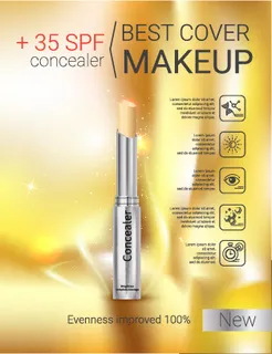 化妆品使用说明书彩妆科幻底图