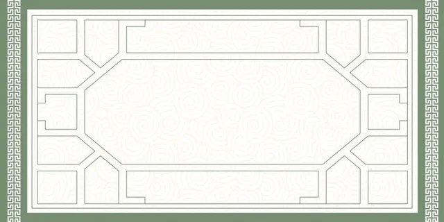 中国风传统水墨古风古典展板边框工笔画PS海报背景平面广告Ai设计素材