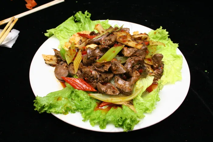 1123橄榄菜炒腰花