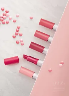 电商广告系美化妆品粉色海报