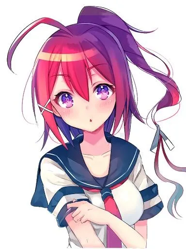 动漫女孩 PNG免抠(384x512)