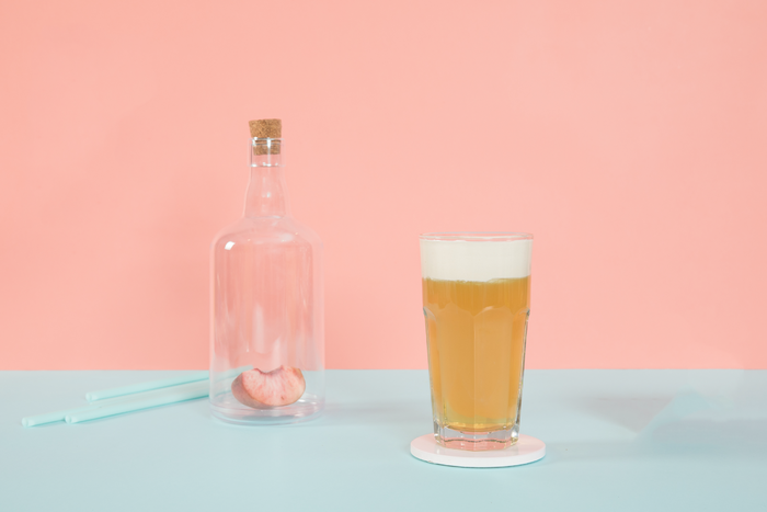 奶茶店水果茶饮品特饮高清图芝士桃桃