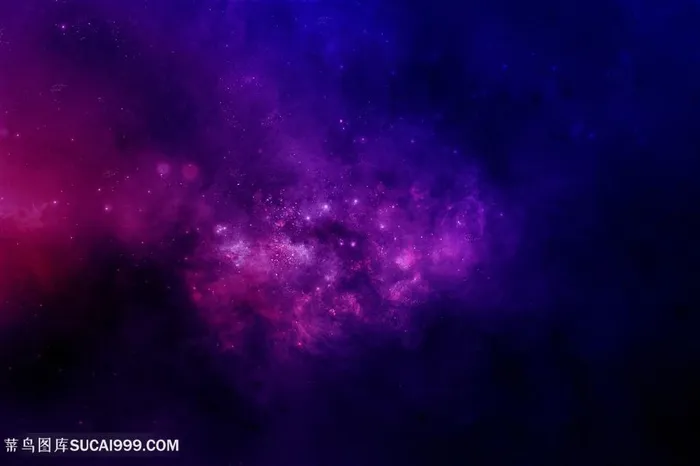 奇幻紫色太阳系星云高清图片