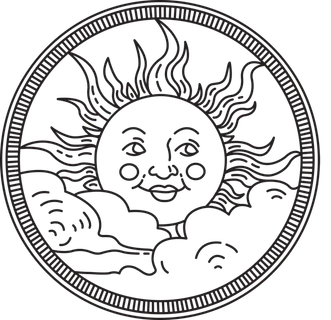 塔罗牌线稿免抠素材 塔罗牌线稿免抠素材