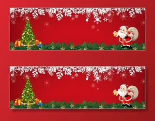 圣诞节老人礼物风景背景墙