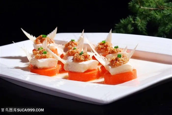 俄罗斯鱼滑中华美食摄影图