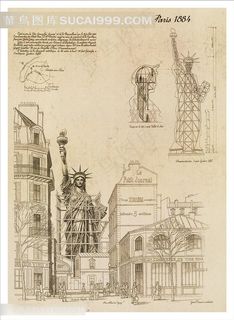 欧式建筑明信片