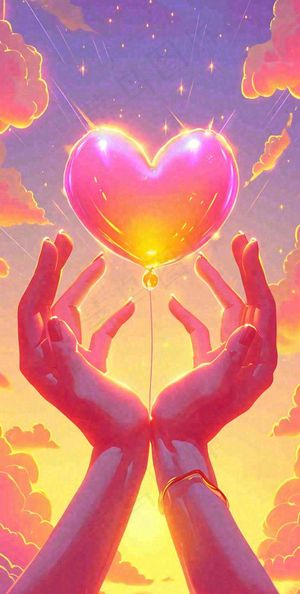 浪漫爱心情人节粉色爱情关爱