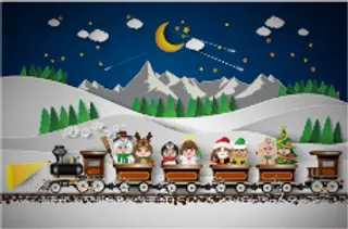 C4d插画 浮雕插画 卡通插画 背景插画