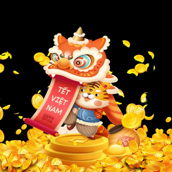 设计卡通老虎装饰新年psd模版下载