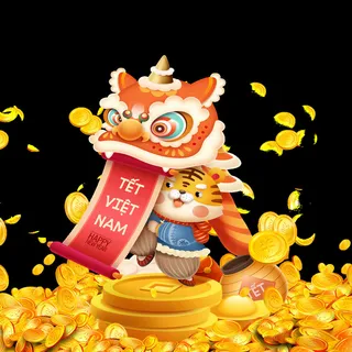 设计卡通老虎装饰新年