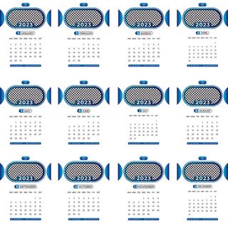 简约新年兔年2023年日历