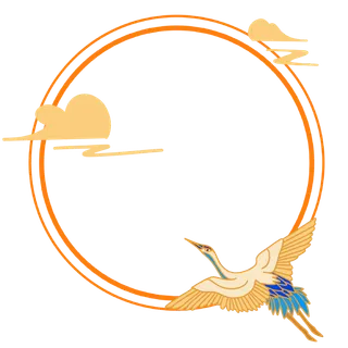 中国风中式传统祥云图案国潮古风边框云纹装饰元素PNG免抠素材图