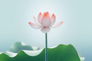 简约清新莲花背景