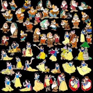 卡通可爱白雪公主素材