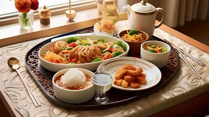 新疆夏季手持大米外卖美食摄影