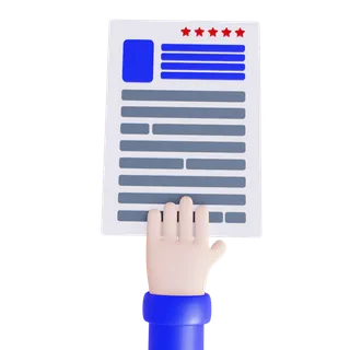 招聘手势3D立体模型免扣元素 