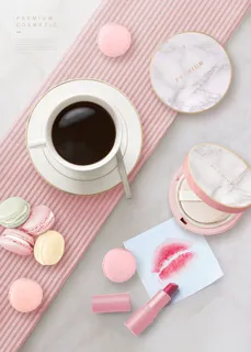 电商广告系美化妆品粉色海报