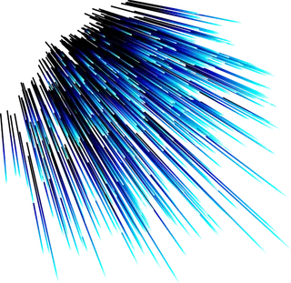 光线蓝色射箭现代科技kv主视觉素材