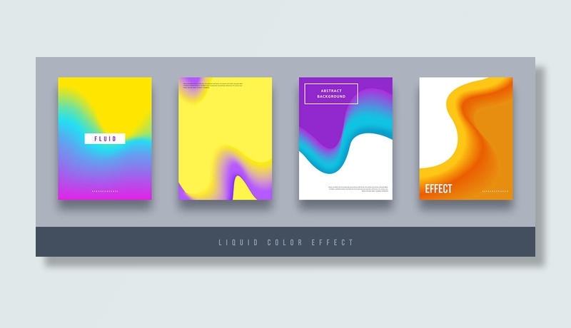 黄色炫酷渐变画册