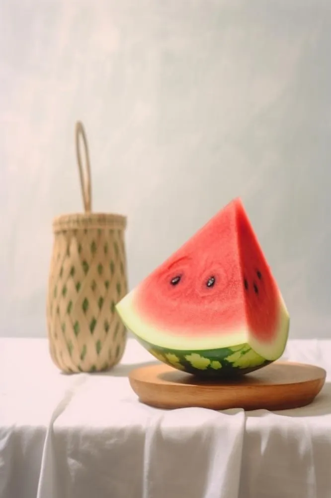 简约西瓜夏季清新背景(896x1344)