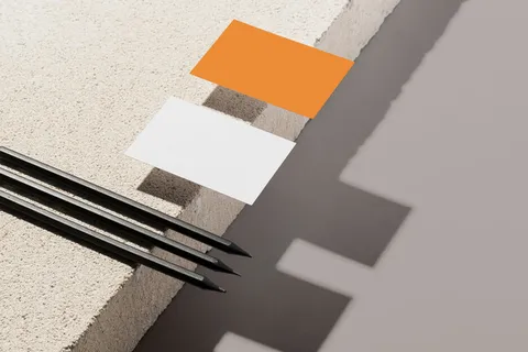 石头背景高档轻奢名片样机