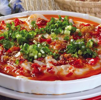 酱椒鱼腩蒸白玉