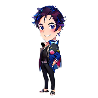 帅气英俊美少年卡通形象立绘01