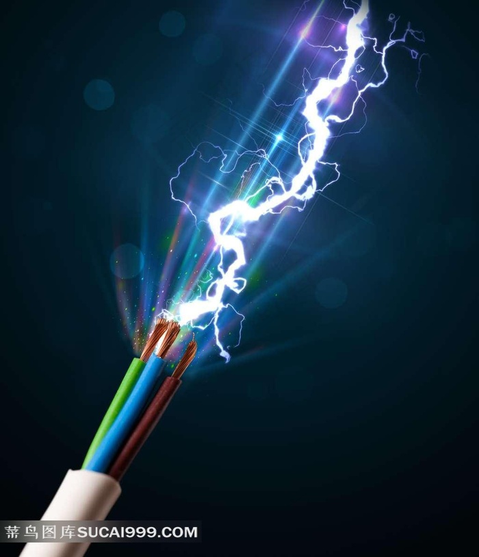 电线冒着电火花