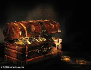 海盗宝藏宝箱高清图