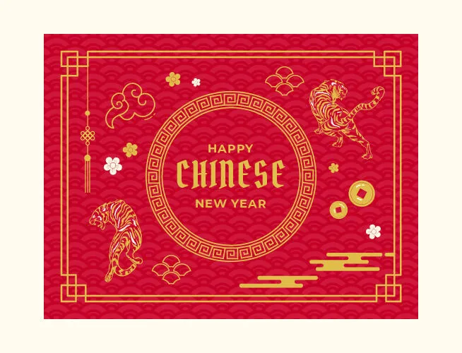 2022虎年新年春节元旦促销标签网页登录页BANNER海报AI矢量素材ai矢量模版下载