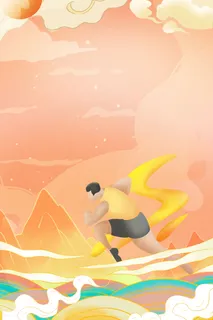 中式古典国潮来袭海报展板宣传背景图PSD设计PS模板素材