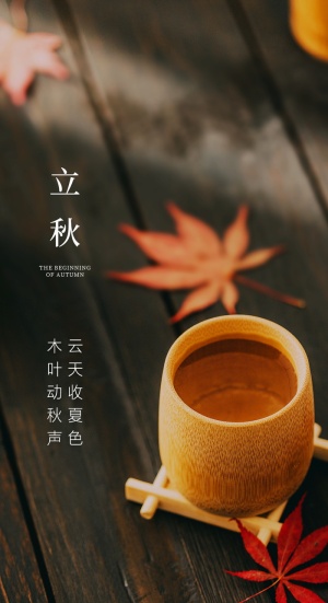 立秋秋分海报