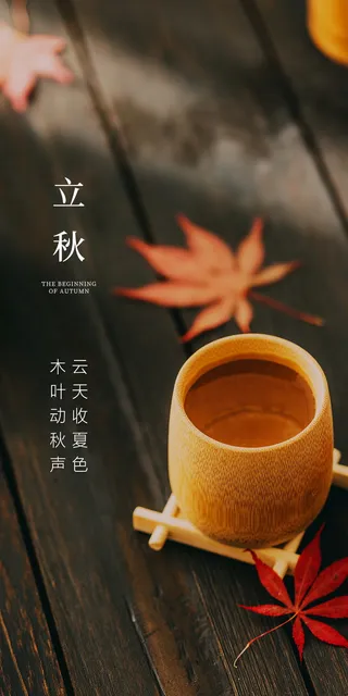 立秋秋分海报