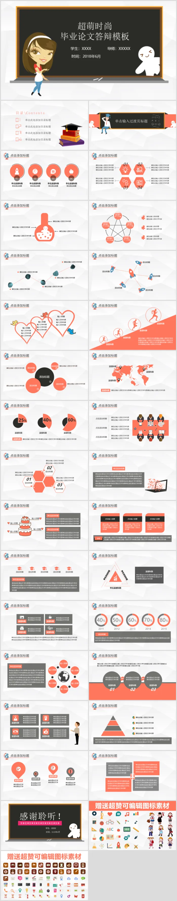 毕业答辨设计ppt通用模板