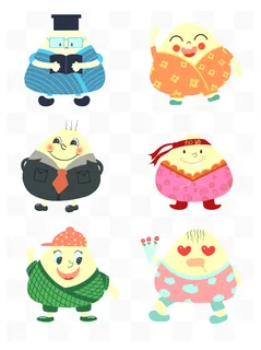 端午节可爱粽子元素表情