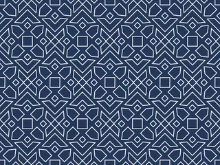 古典线条底纹蓝色设计背景