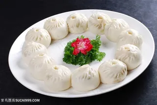 地软包子传统餐饮美食高清菜谱用图摄影