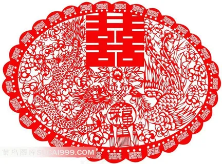 喜字剪纸图片