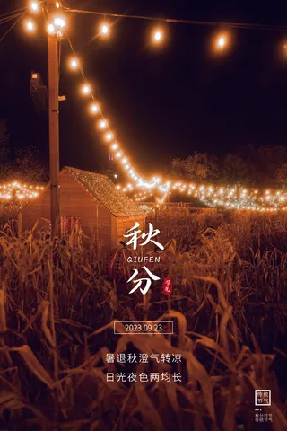 秋分节气海报  (6)