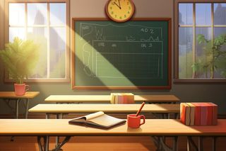 讲台教室黑板学校背景